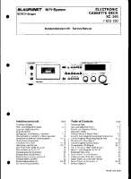 Blaupunkt XC-240 - Service Manual